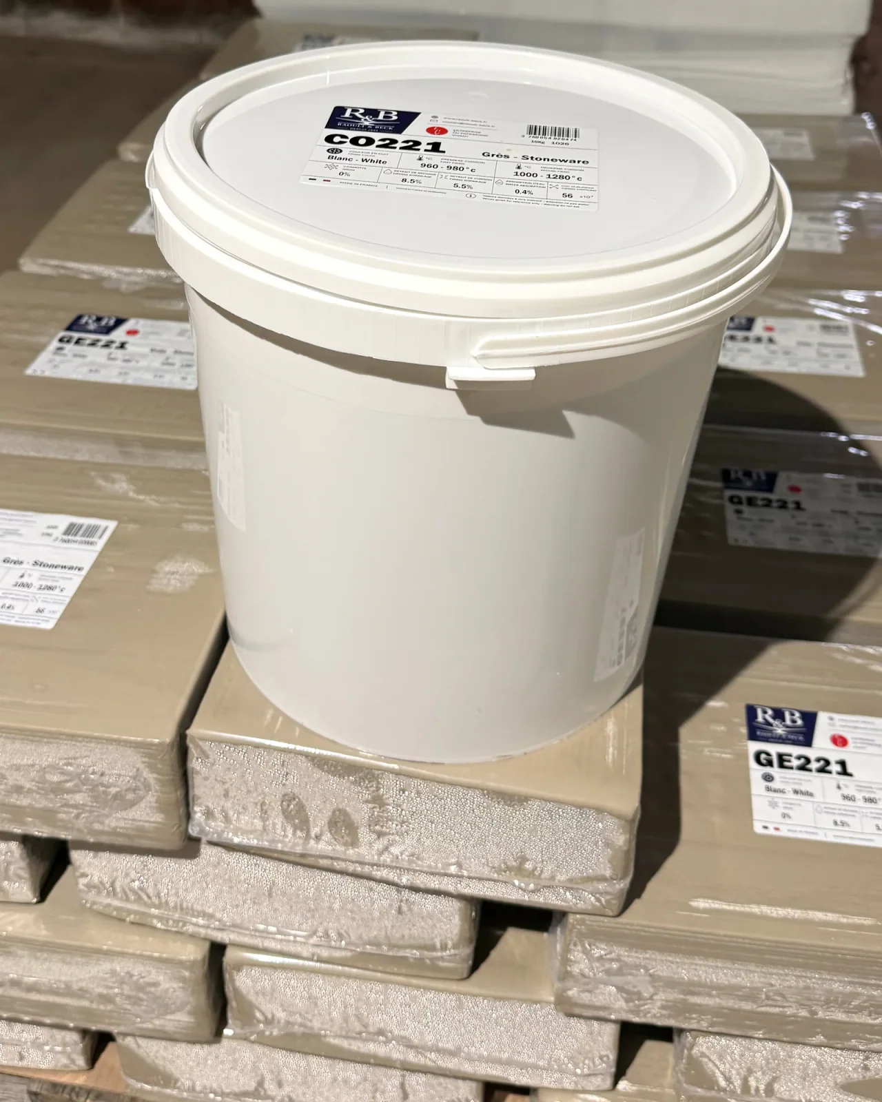Grès blanc de coulage